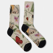 Chaussette Papillon Moth Nature Collection Dessin (Droite)