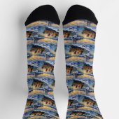 Chaussette Papillon Noël Bateau Fêtes (Haut)