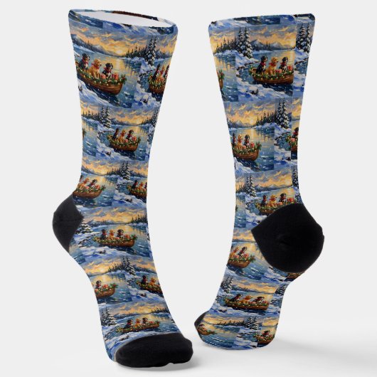 Chaussette Papillon Noël Bateau Fêtes (Angulaire)