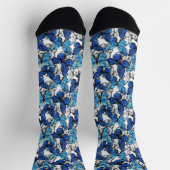 Chaussette Papillons Bleus (Haut)