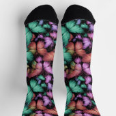 Chaussette Papillons colorés Imprimer (Haut)