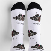 Chaussette Papillons de conception personnalisés (Haut)