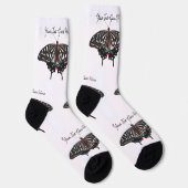 Chaussette Papillons de conception personnalisés (Droite)