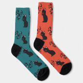 Chaussette Papillons d'observation des chats noirs (Droite)