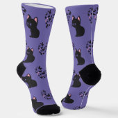 Chaussette Papillons d'observation des chats noirs (Angulaire)