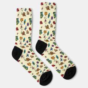 Chaussette Papillons Escargots Insectes Baie_du_Tonnerre