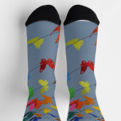 Chaussette papillons multicolores (Haut)
