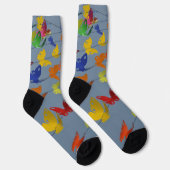 Chaussette papillons multicolores (Droite)