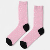 Chaussette Parade rose à pois (Gauche)