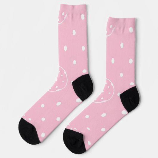 Chaussette Parade rose Polka (Gauche)