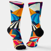 Chaussette Parapluie Abstrait Rainbow Beach (Angulaire)