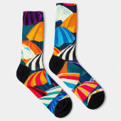 Chaussette Parapluie Abstrait Rainbow Beach (Droite)