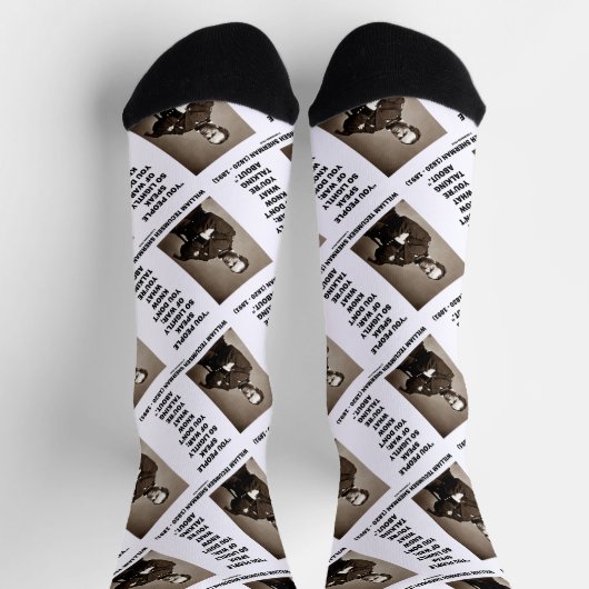 Chaussette Parle Si Légèrement De War William T. Sherman Cita (Haut)