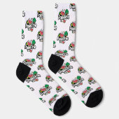 Chaussette Parole palestinienne mignonne entourée de pastèque (Droite)