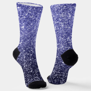 Chaussette Parties scintillant de dégradé bleu marine de luxe