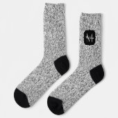 Chaussette Parties scintillant gris argent scintille Monogram (Gauche)