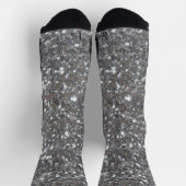 Chaussette Parties scintillant Silver Sparkle Faux (Haut)