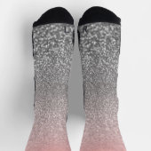 Chaussette Parties scintillant vintage monogramme personnalis (Haut)