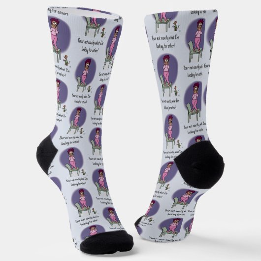 Chaussette Pas ce que je cherche Chaussettes d'équipage (Angulaire)