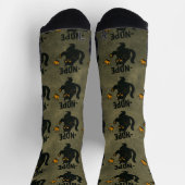 Chaussette Pas De Rois En Amérique Chat Noir Drôle Kicking Cr (Haut)