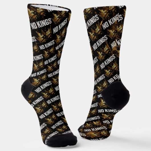Chaussette Pas de rois protestent (Angulaire)