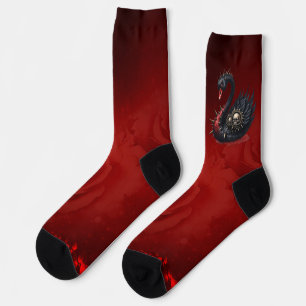 Chaussette Pas votre cygne moyen – Piques, crânes et panache.