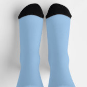 Chaussette Pastel Bébé Bleu Couleur Solide (Haut)