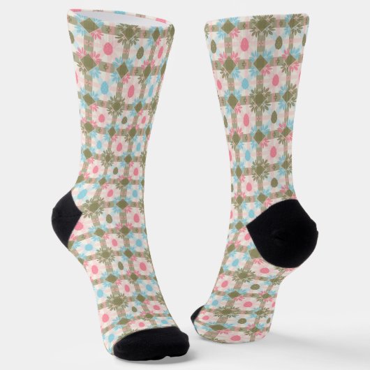 Chaussette Pastel Easter Egg Seamless Pattern (Angulaire)