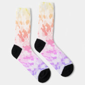 Chaussette Pastel Funky Eclectique Boho Abstrait Coucher de s (Droite)