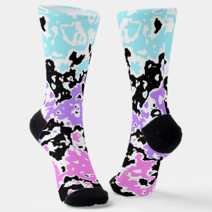 Chaussette Pastel Inkblot 2 Téléphone Porte-Bague