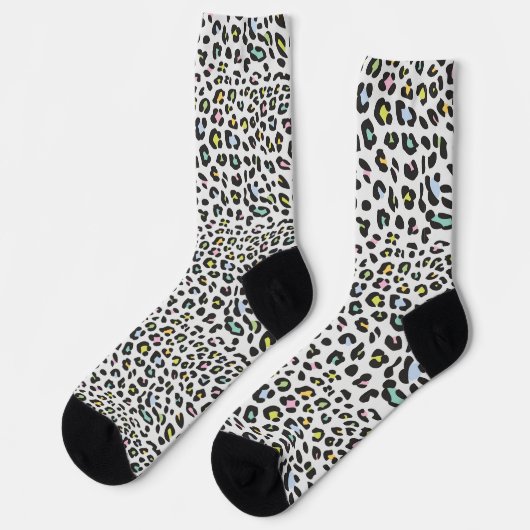 Chaussette Pastel Leopard Spot Motif (Gauche)
