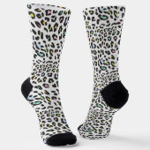 Chaussette Pastel Leopard Spot Motif (Angulaire)