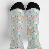 Chaussette Pastel mignon Rainbow Unicorn Motif (Haut)