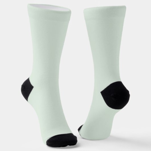 Chaussette Pastel Mint Vert couleur solide (Angulaire)