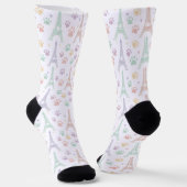 Chaussette Pastel Paris Paw Print Socks (Angulaire)