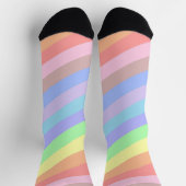 Chaussette Pastel Rainbow Stripes (Haut)