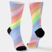 Chaussette Pastel Rainbow Stripes (Angulaire)