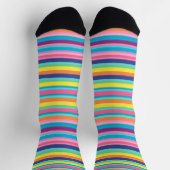Chaussette Pastel Rainbow Stripes (Haut)