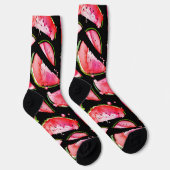 Chaussette Pastèque à l'aquarelle 2 (Droite)