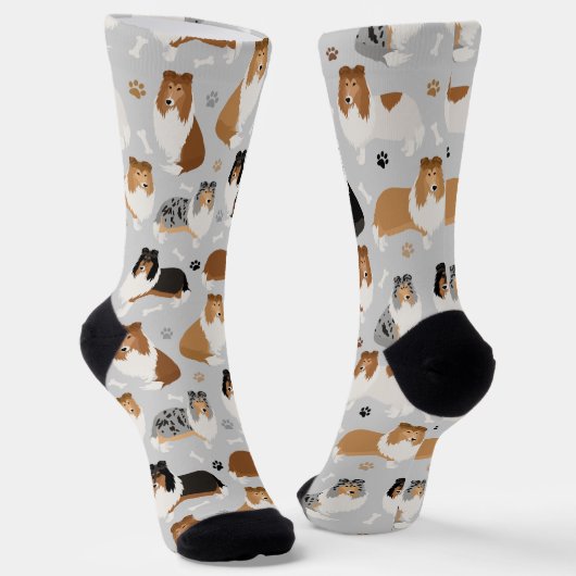 Chaussette Pâtes et chaussettes à os ronds de Collie (Angulaire)