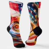 Chaussette Patriotic Brushstroke Fusion Socks
