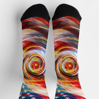 Chaussette Patriotic Brushstroke Fusion Socks