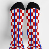 Chaussette Patriotic Checker Stripe Crew Socks (Haut)