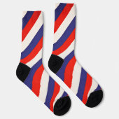 Chaussette Patriotic Red White and Blue Striped (Droite)