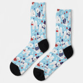 Chaussette Patriotique Bichon Frise (Gauche)