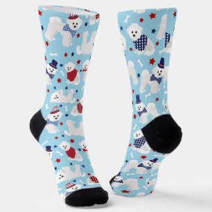 Chaussette Patriotique Bichon Frise