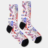 Chaussette Patriotique du Jour de l'Indépendance (Droite)