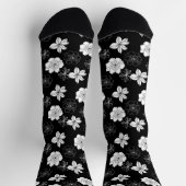 Chaussette Patters de Black & White Floral (Haut)