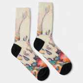 Chaussette Paul Cezanne - Aquarelle à trois crânes (Droite)