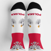Chaussette Pavillon polonais Patriotique, Durable Pologne Pre (Haut)